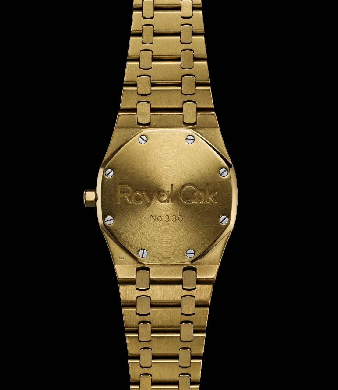1978. Royal Oak 5402BA No. 330, caseback view.