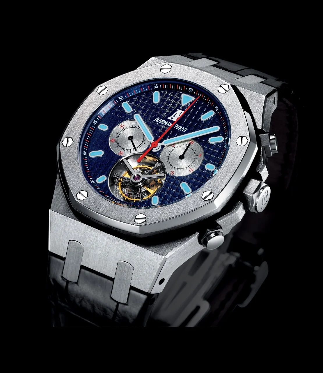 2004. Royal Oak Tourbillon Chronographe 25977ST.