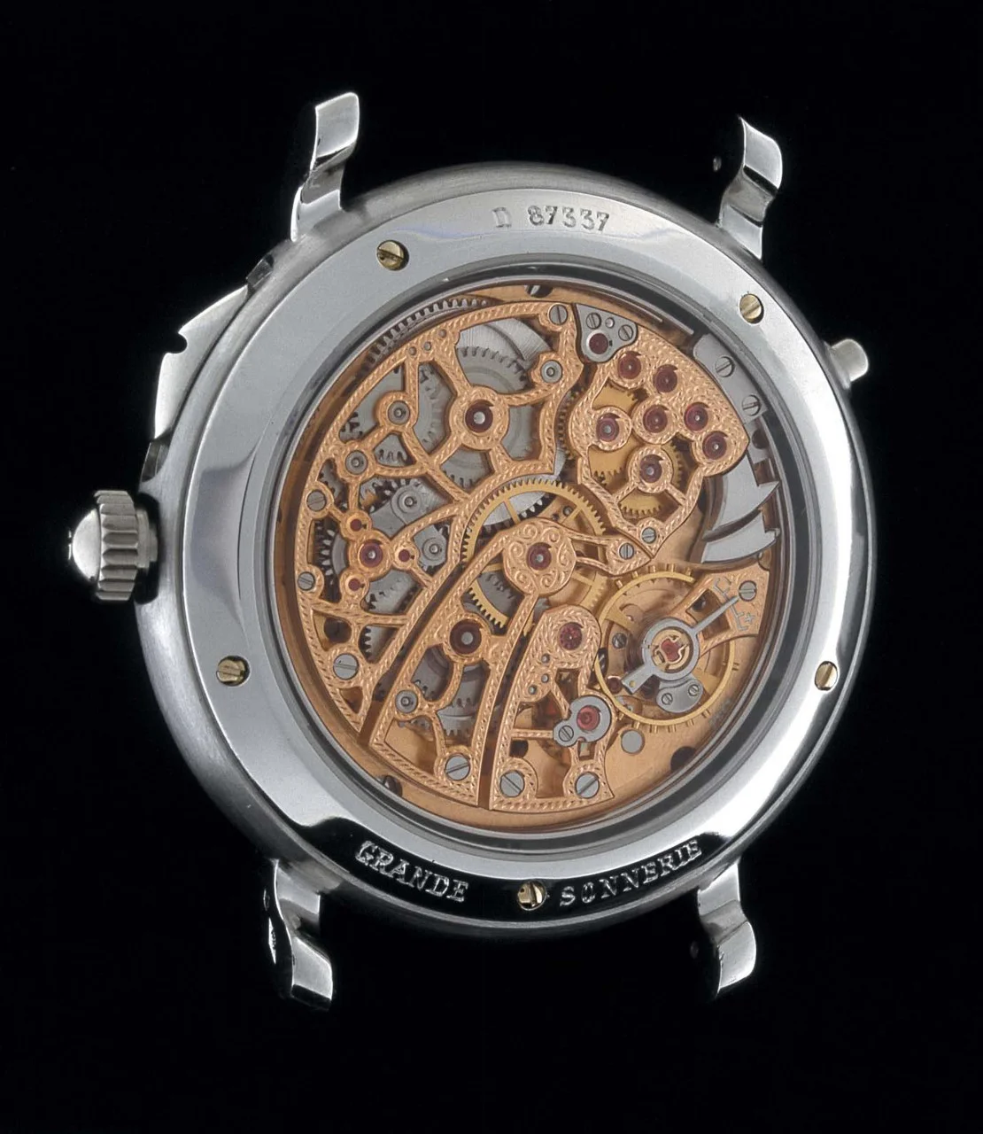 2003. Grande Sonnerie 25896PT (1998), caseback view.