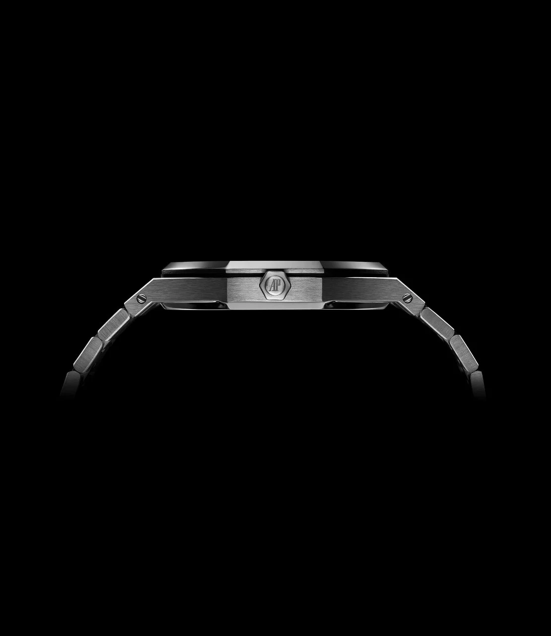 Side view of Royal Oak wristwatch, reference 15202ST, 2002