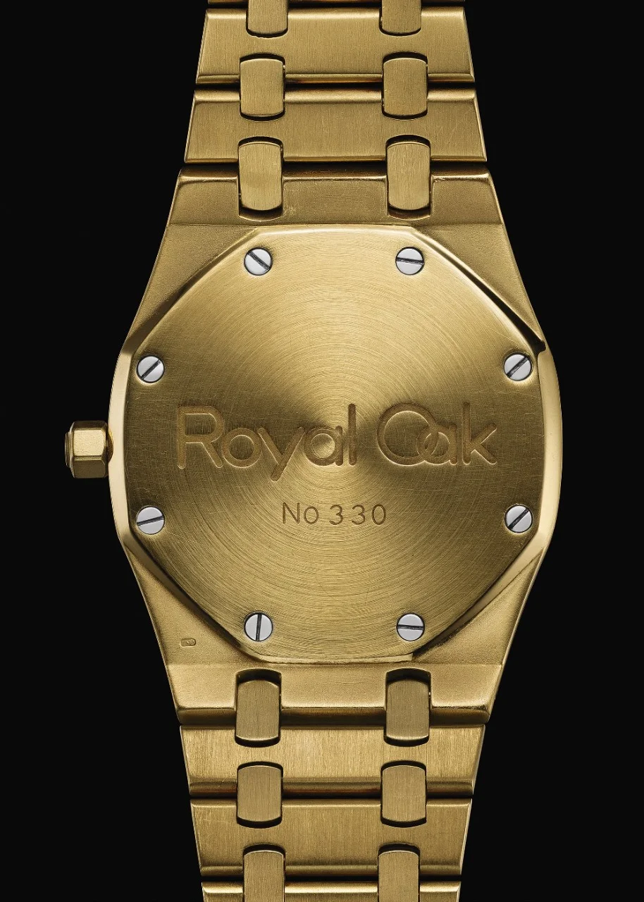 Caseback view of the Royal Oak, reference 5402BA, 1978