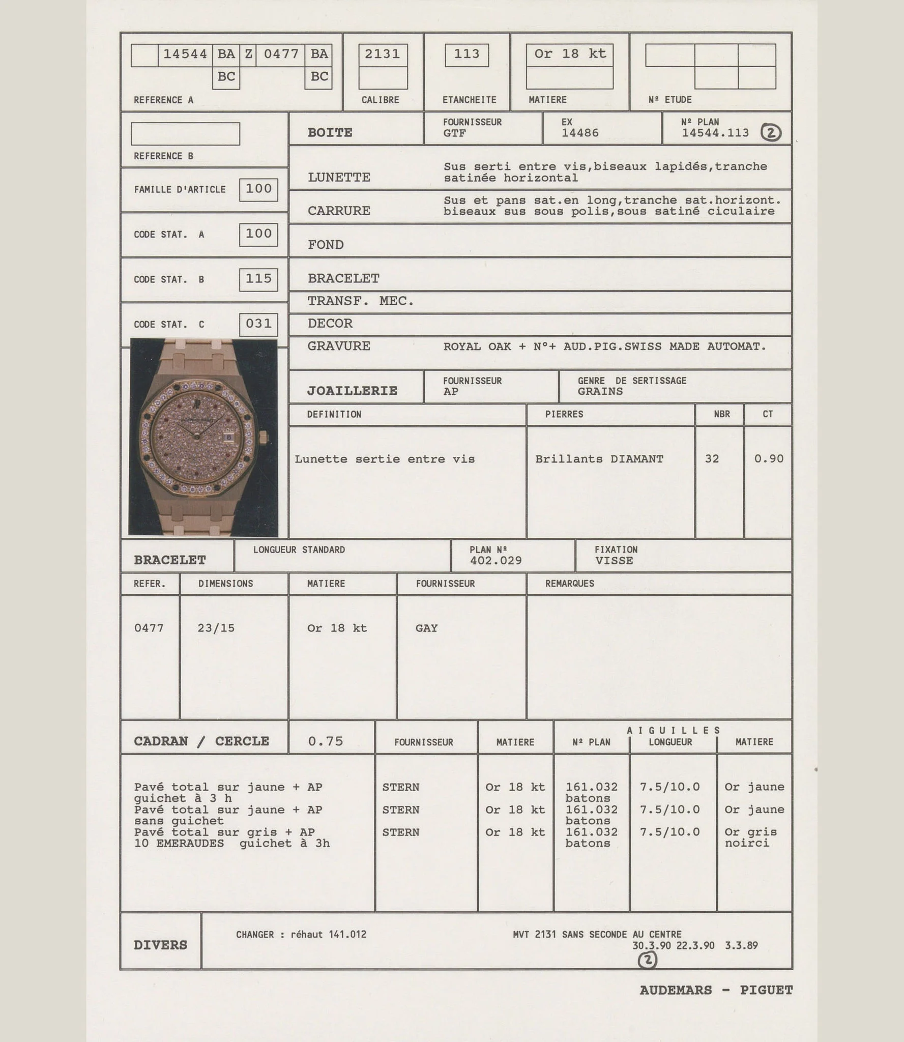 14544、ロイヤル オーク ジュエリー - Audemars Piguet Chronicles