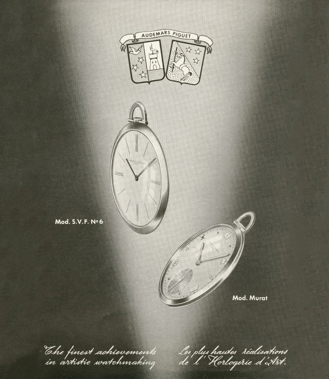 Circa 1950. Audemars Piguet promotional brochure, cover.