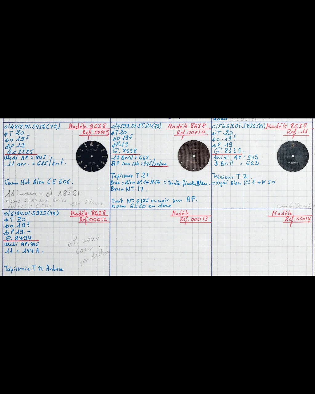 Dial 8638 variants, circa 1977-1978
