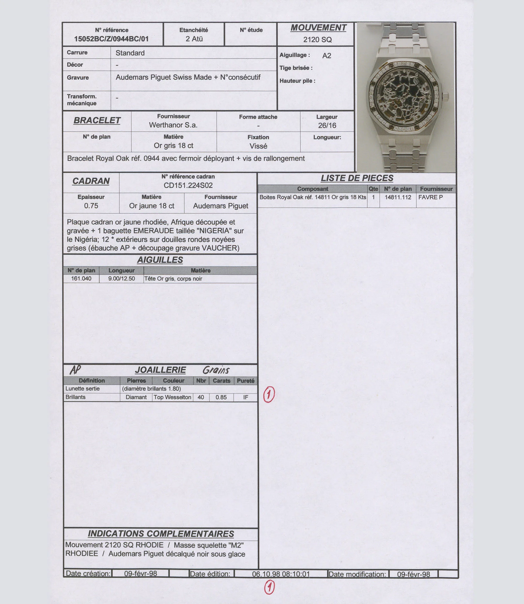 15052, Royal Oak Openworked - Audemars Piguet Chronicles