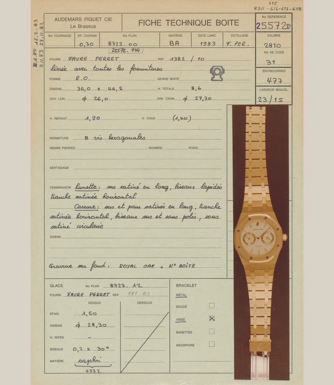 5572、最初のロイヤル オーク デイデイト - Audemars Piguet