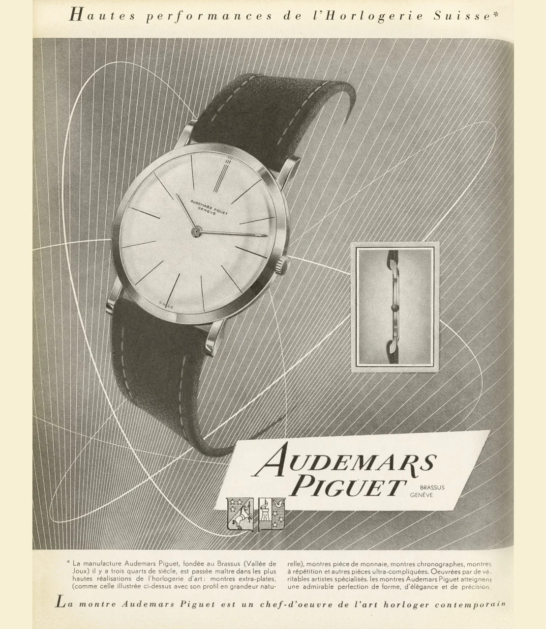 1950. Audemars Piguet advertisement.