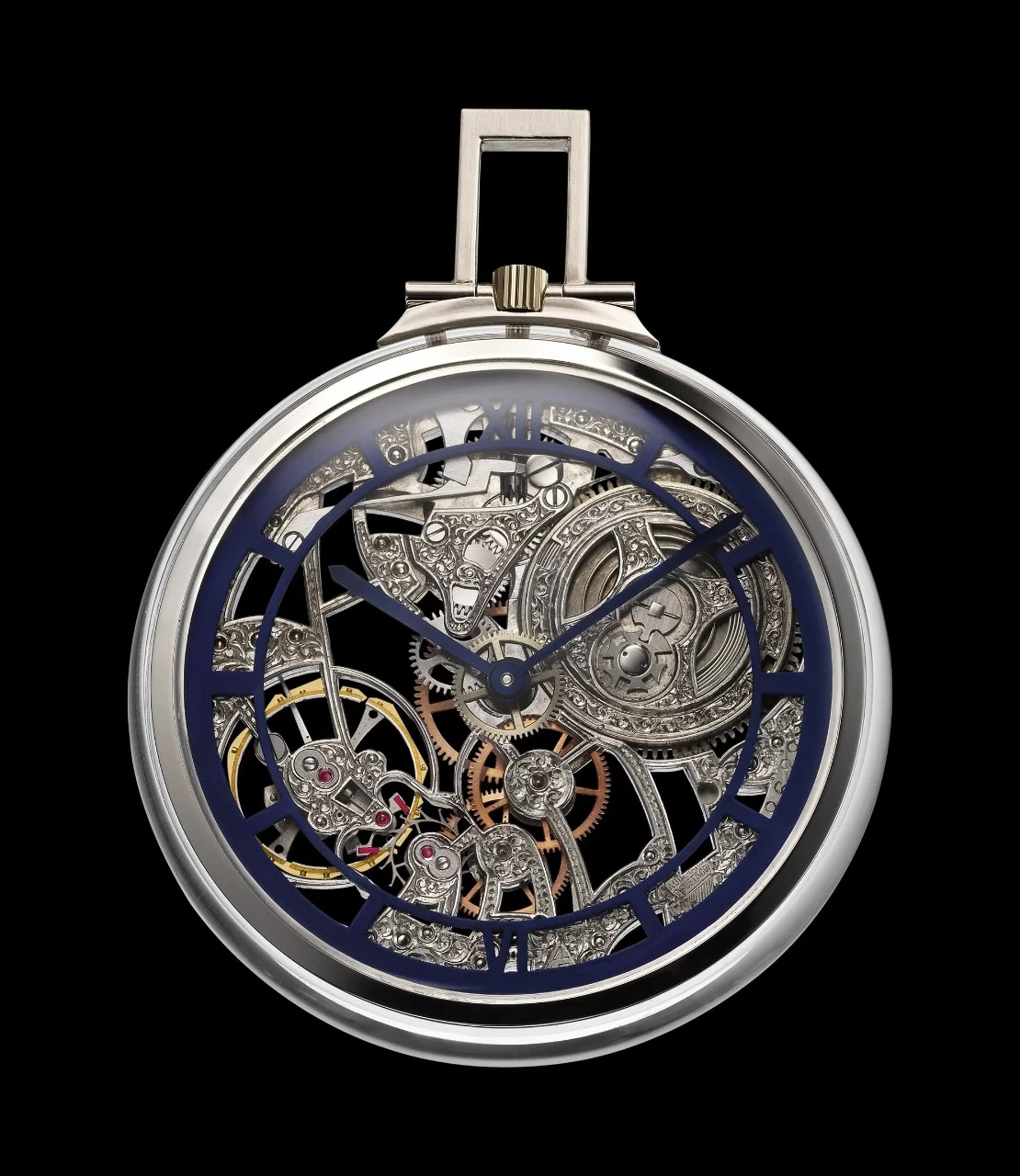 1936. Openworked pocket watch.