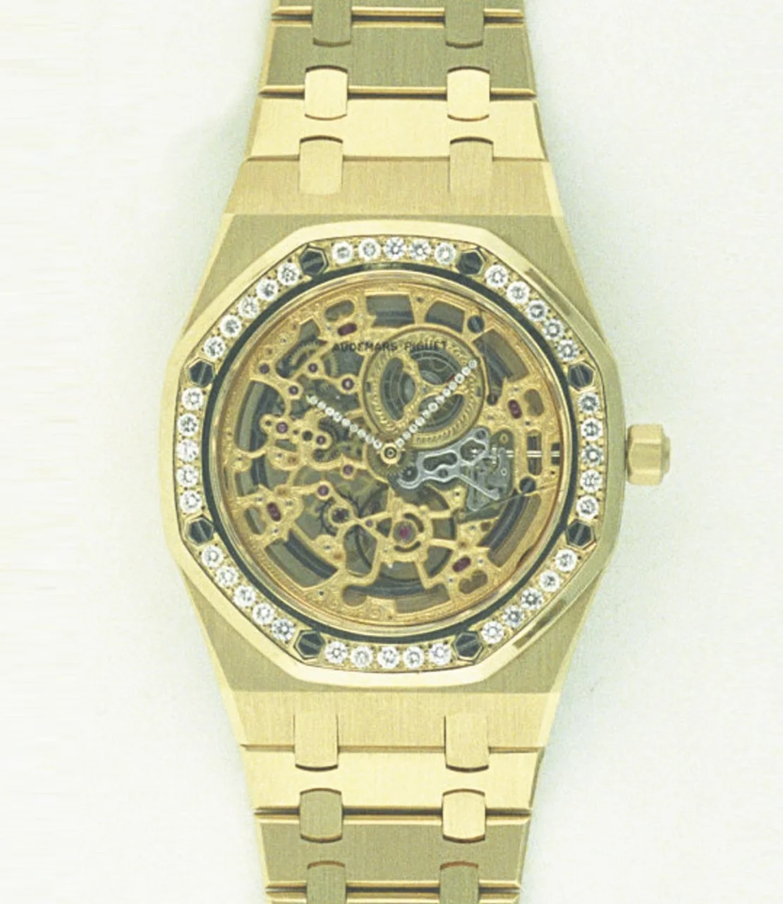 Close up of the Royal Oak wristwatch, reference 14793BA, 1992