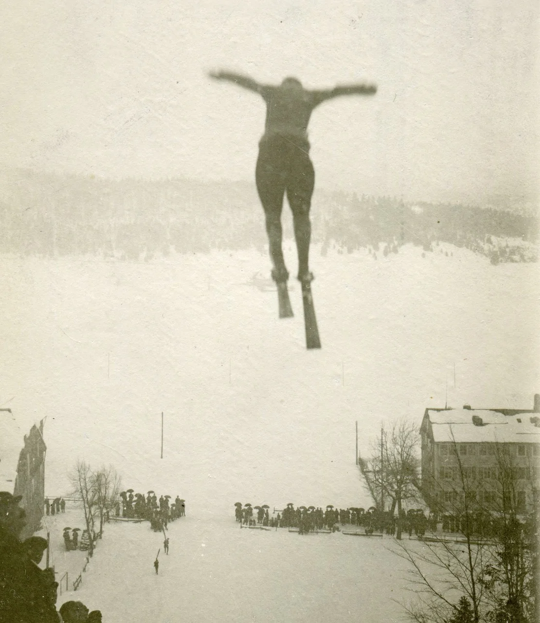 1920s. Ski Jump, Le Brassus.