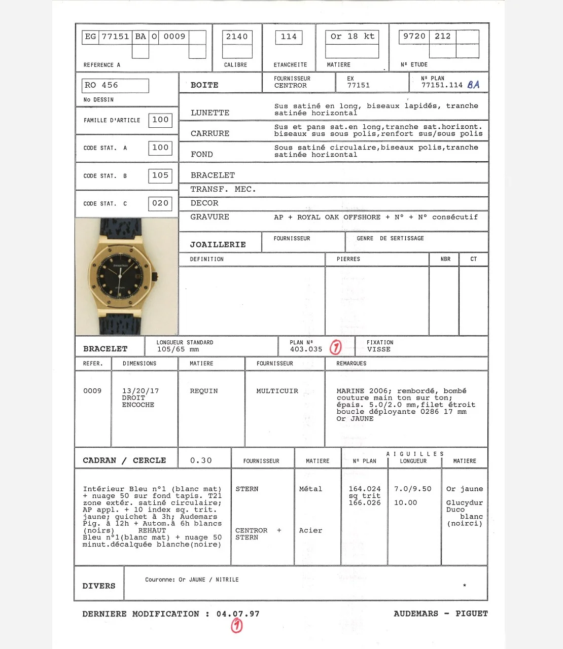 AUDEMARS PIGUET Oak Offshoreカタ取説セット User manual Audemars Piguet Royal Oak Offshore (English - 15 pages)