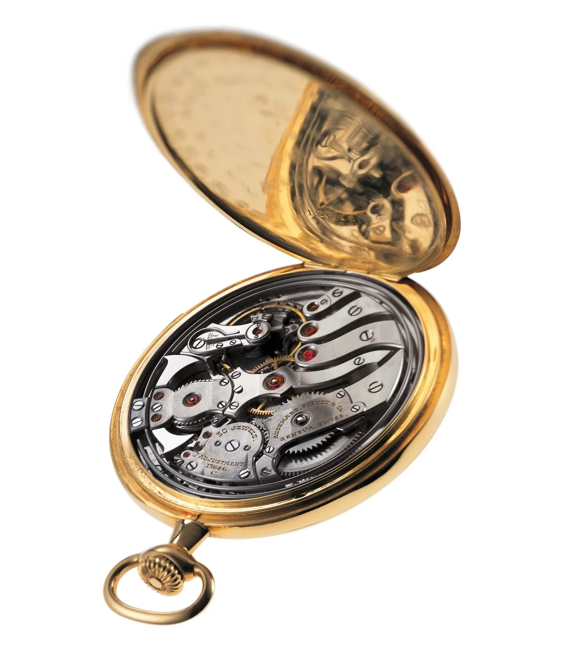 1914. Minute repeater pocket watch, caseback side.