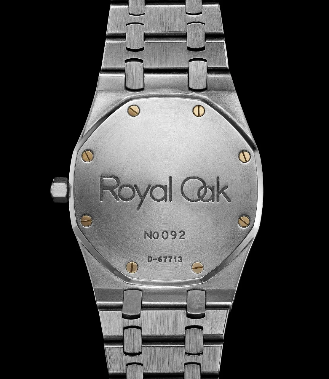 1996. Royal Oak 15002ST, No. 92, caseback view.