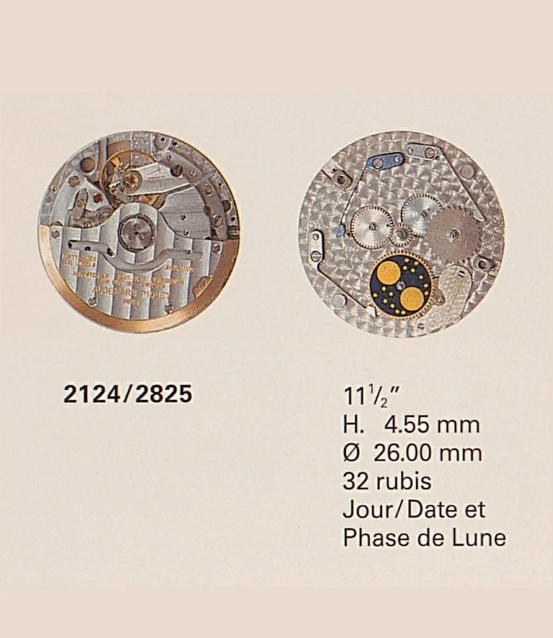Calibre 2124-2825 - Audemars Piguet Chronicles - Audemars