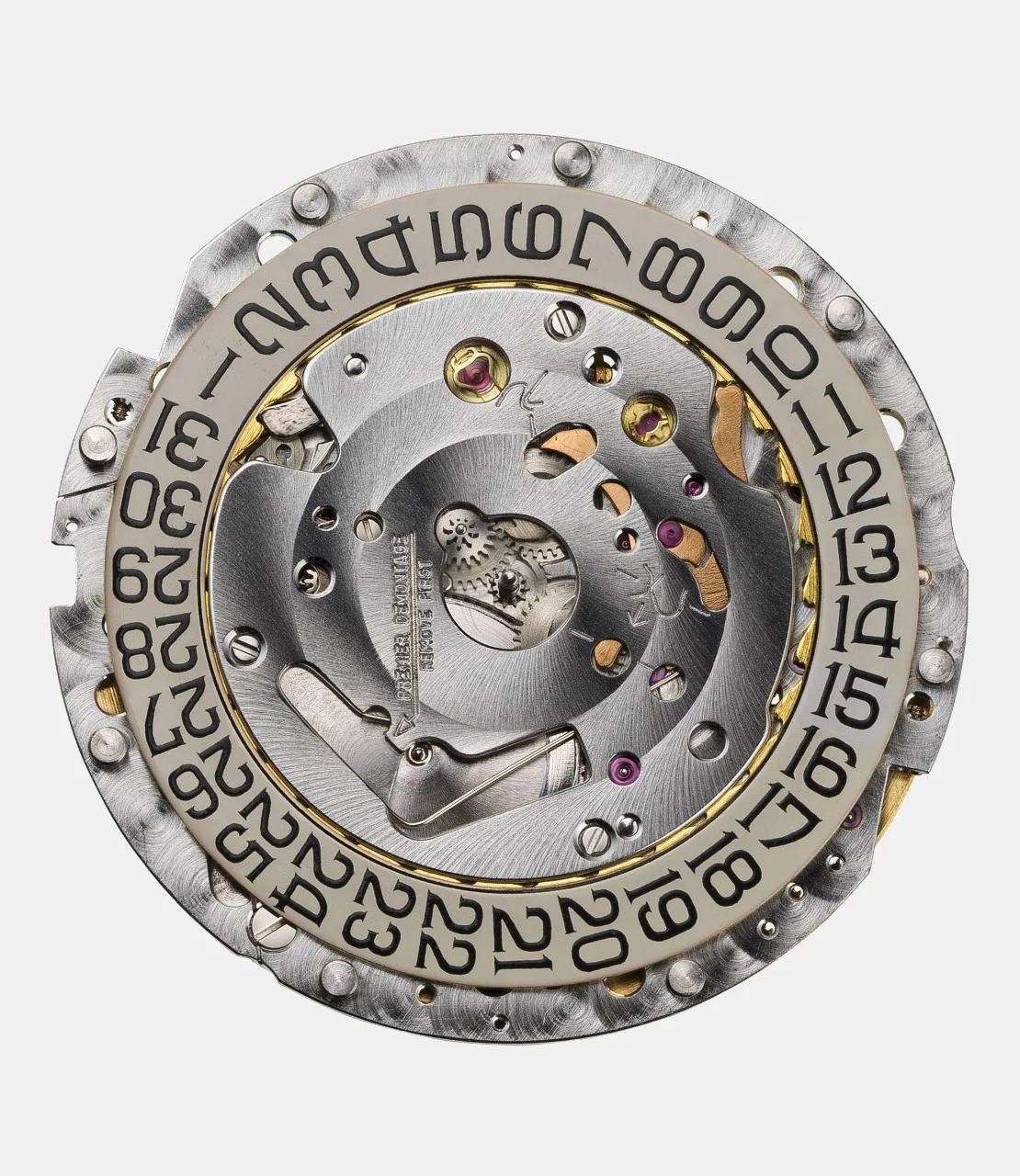 1971. Calibre 2121, dial side.