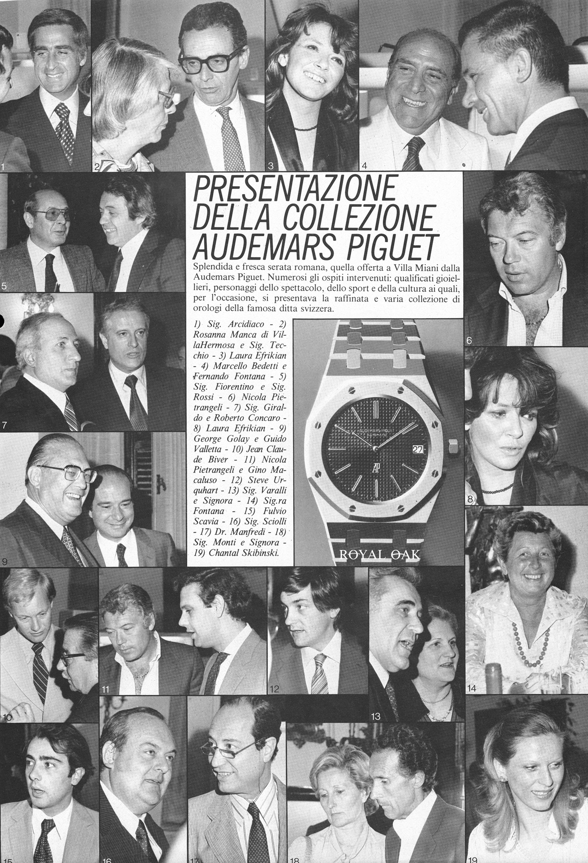 1979. Royal Oak advert for Italy. Audemars Piguet Chronicles